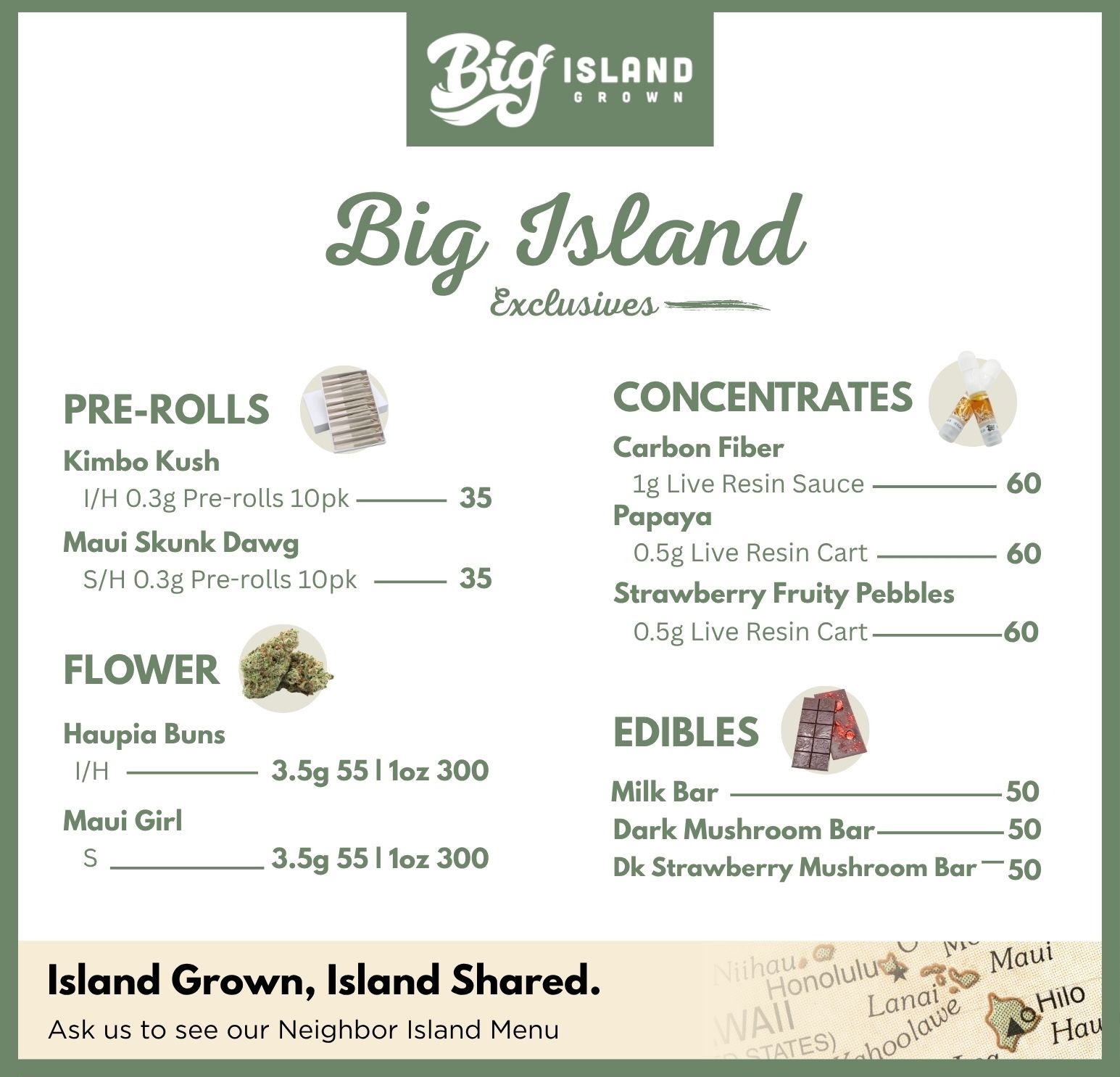 BIG menu wide