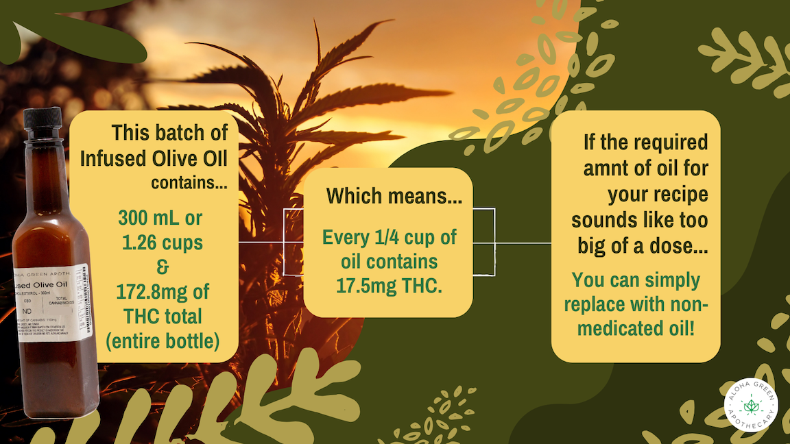Cooking with cannabis oils